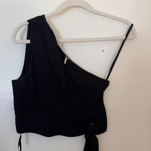 One shoulder Free People crop top